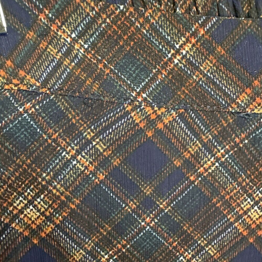 Maurice’s Plaid Maxi Skirt Ruffle Blue Size Large Pull On Flowy Lined Boho - Picture 6 of 13